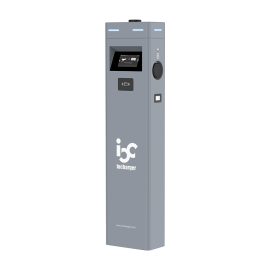 OCPP 2.0.1 OCPP 1.6J Compliant ISO15118 PnC Pedestal 2x7kW 2x22kW Dual AC Commercial EV Charger