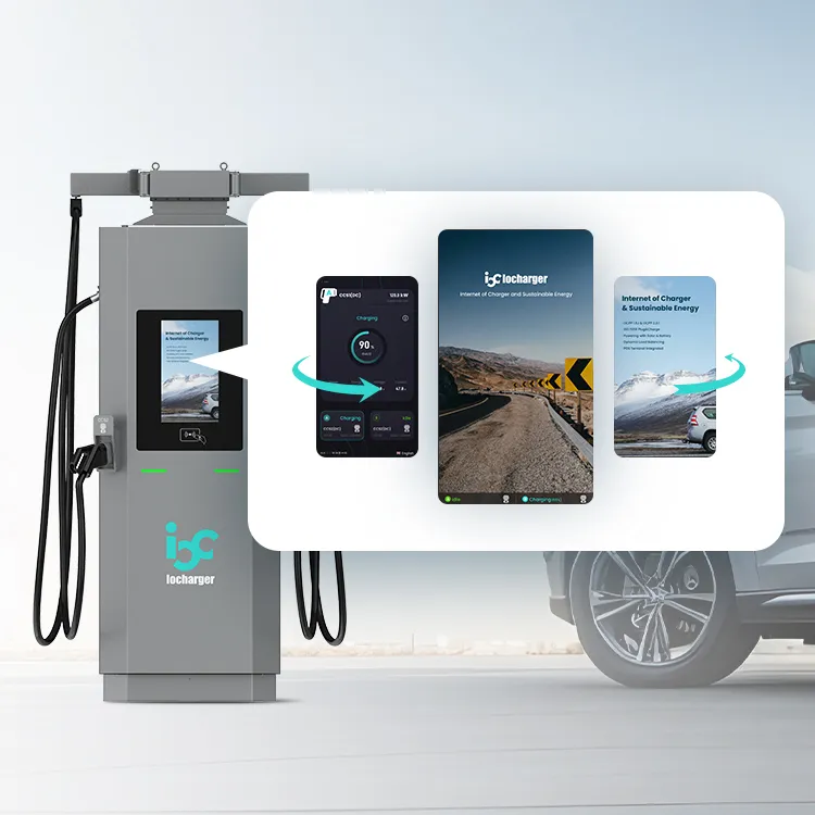 high speed charging station with display