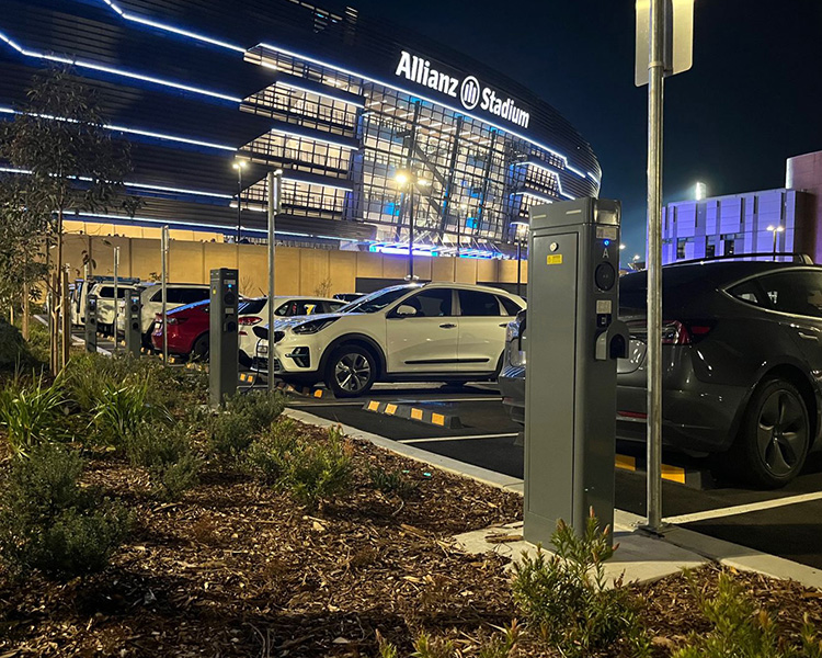 OCPP EV Chargers for Public Parking Lots