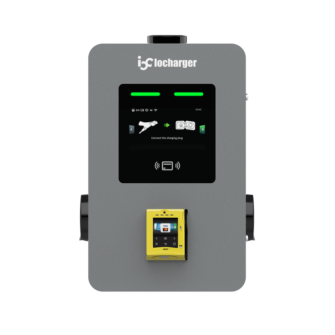 dual ac wallbox with nayax pos terminal