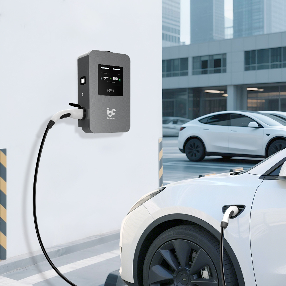 dual ports commercial ev wallbox