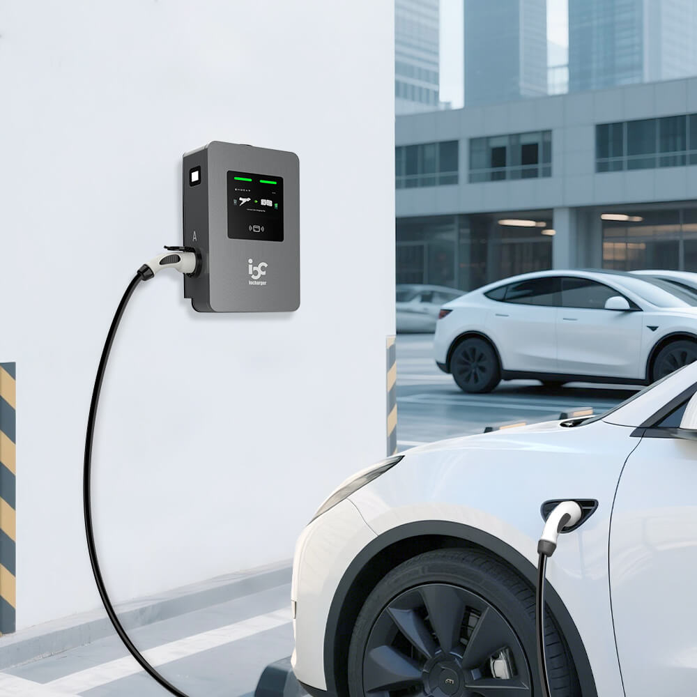 commercial ev wallbox dual ports