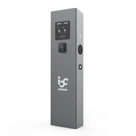 AC EV-lader met twee poorten en voetstuk, OCPP1.6J & 2.0.1, voldoet aan ISO15118 Plug&Charge