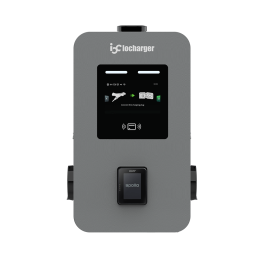 Public Dual AC Wallbox 2x22kW ISO15118 Plug&Charge OCPP1.6J & 2.0.1 Compliant