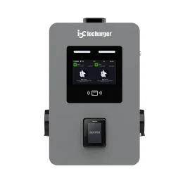Carregador público duplo AC de parede 2x22 kW ISO15118 Plug&Charge OCPP1.6J e 2.0.1 compatível
