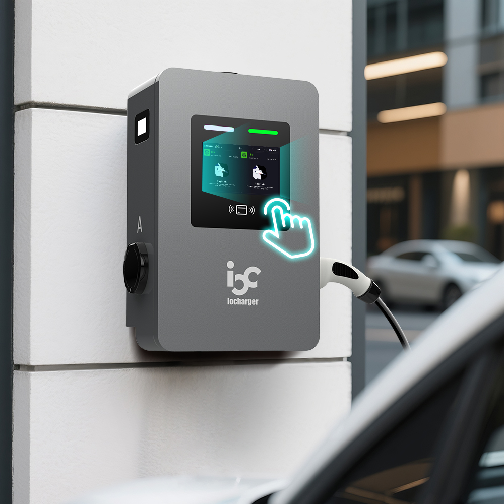 dual ac wallbox touch display