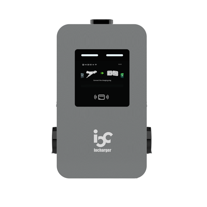 dual ports wallbox ev charger iocharger