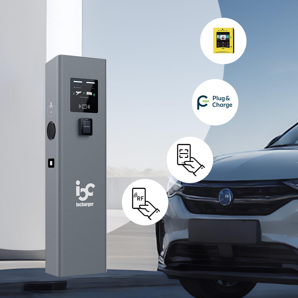 iso15118 plug and charge pedestal ev charger
