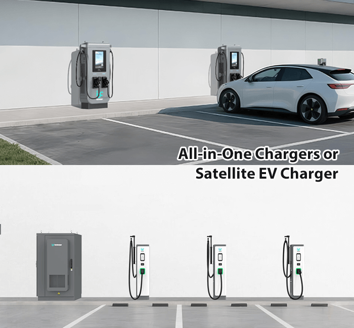 All-in-One ev chargers or Satellite ev charging