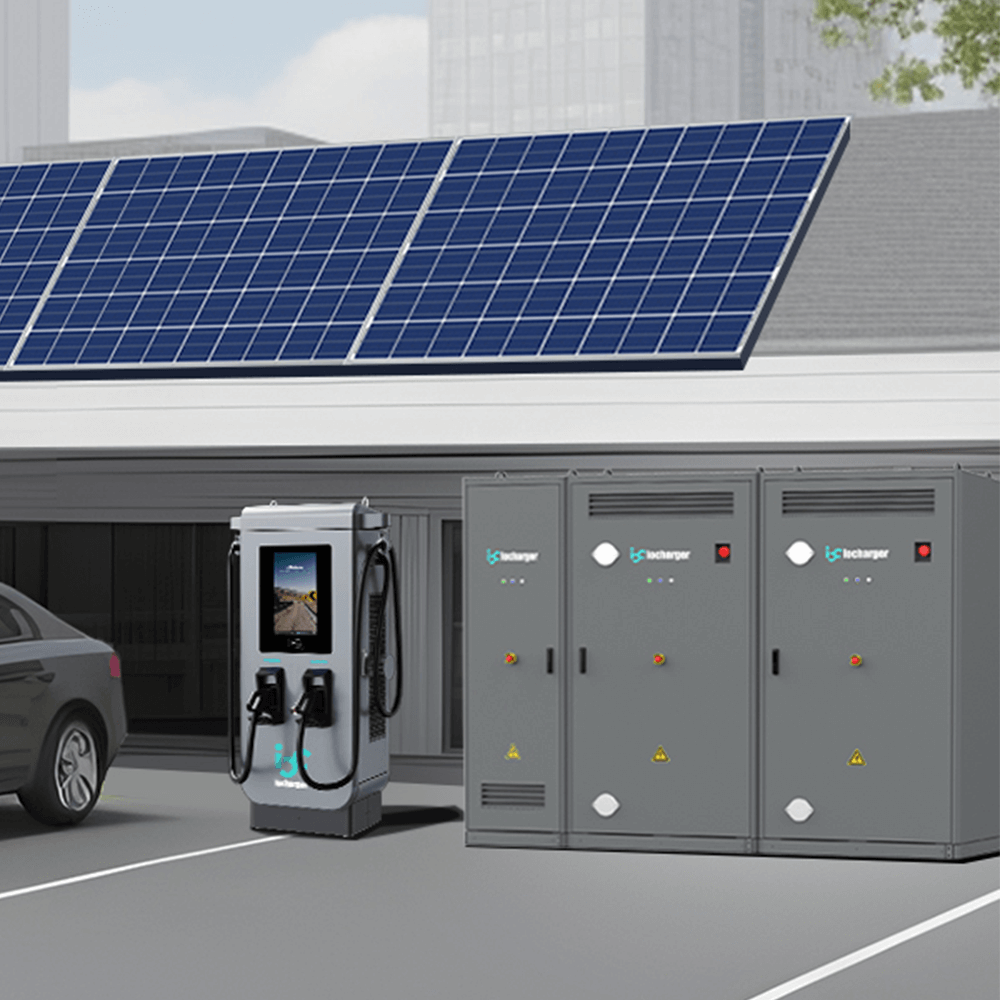 dc ev charger with energy storage system