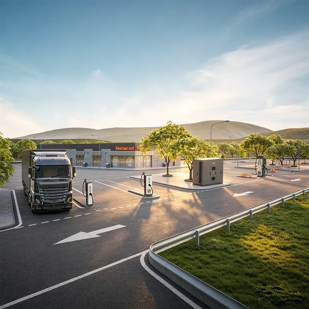 high-power DC fast charging station