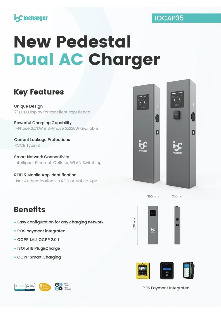 New Pedestal Dual AC Charger IOCAP35 2025 V1.3